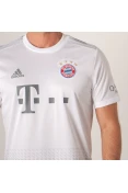 CAMISA ADIDAS BAYERN DE MUNIQUE OFICIAL 2 2019/20 SEM NÚMERO - Branco/grafite CAMISA ADIDAS BAYERN DE MUNIQUE OFICIAL 2 2019/20 SEM NÚMERO - Branco/grafite