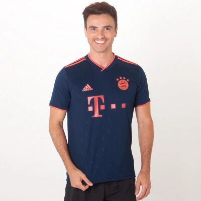 CAMISA ADIDAS BAYERN DE MUNIQUE OFICIAL 3 2019/20 SEM NÚMERO - Marinho/vermelho CAMISA ADIDAS BAYERN DE MUNIQUE OFICIAL 3 2019/20 SEM NÚMERO - Marinho/vermelho