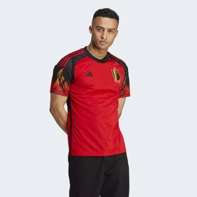 CAMISA ADIDAS BÉLGICA OFICIAL I 2022 TORCEDOR MASCULINA - Vermelho/preto CAMISA ADIDAS BÉLGICA OFICIAL I 2022 TORCEDOR MASCULINA - Vermelho/preto