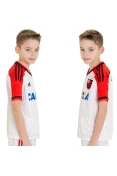 CAMISA ADIDAS FLAMENGO 2014 OFICIAL 2 SEM NÚMERO INFANTIL - Branco/vermelho CAMISA ADIDAS FLAMENGO 2014 OFICIAL 2 SEM NÚMERO INFANTIL - Branco/vermelho