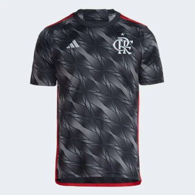 CAMISA ADIDAS FLAMENGO OF III 2024/25 MASCULINA - Grafite/vermelho CAMISA ADIDAS FLAMENGO OF III 2024/25 MASCULINA - Grafite/vermelho