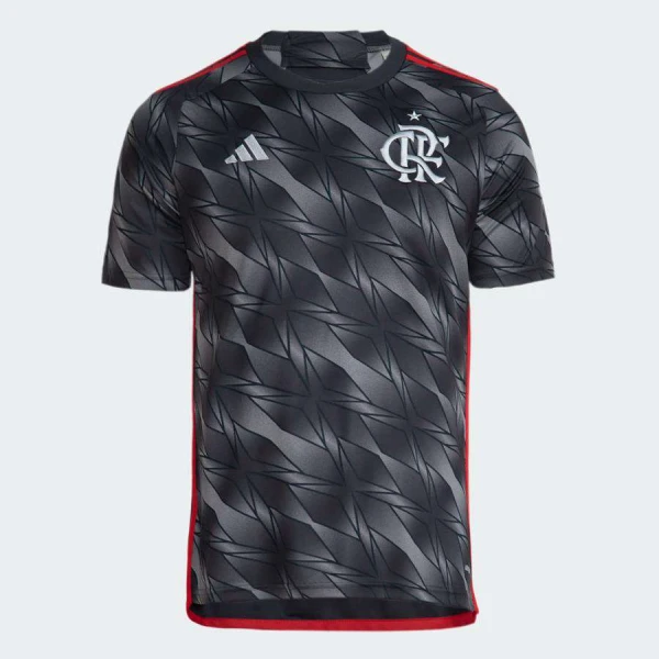 CAMISA ADIDAS FLAMENGO OF III 2024/25 MASCULINA - Grafite/vermelho CAMISA ADIDAS FLAMENGO OF III 2024/25 MASCULINA - Grafite/vermelho