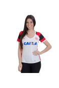 CAMISA ADIDAS FLAMENGO OFICIAL 2 2016/17 SEM NÚMERO FEMININA - Branco/vermelho CAMISA ADIDAS FLAMENGO OFICIAL 2 2016/17 SEM NÚMERO FEMININA - Branco/vermelho