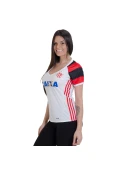 CAMISA ADIDAS FLAMENGO OFICIAL 2 2016/17 SEM NÚMERO FEMININA - Branco/vermelho CAMISA ADIDAS FLAMENGO OFICIAL 2 2016/17 SEM NÚMERO FEMININA - Branco/vermelho