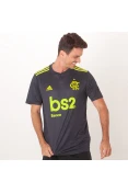 CAMISA ADIDAS FLAMENGO OFICIAL 3 2019/20 SEM NÚMERO - Chumbo/amarelo CAMISA ADIDAS FLAMENGO OFICIAL 3 2019/20 SEM NÚMERO - Chumbo/amarelo