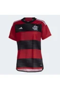 CAMISA ADIDAS FLAMENGO OFICIAL I 2023 FEMININA - Vermelho/preto