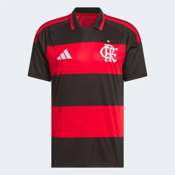 CAMISA ADIDAS FLAMENGO OFICIAL I 26/27 MASCULINA - Vermelho/preto