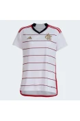 CAMISA ADIDAS FLAMENGO OFICIAL II 2023/24 FEMININA - Branco/vermelho