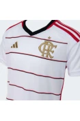 CAMISA ADIDAS FLAMENGO OFICIAL II 2023/24 INFANTIL - Branco/vermelho