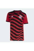 CAMISA ADIDAS FLAMENGO OFICIAL III 2022/23 MASCULINA - Vermelho/preto