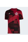 CAMISA ADIDAS FLAMENGO PRÉ JOGO 2023 MASCULINA - Vermelho/preto