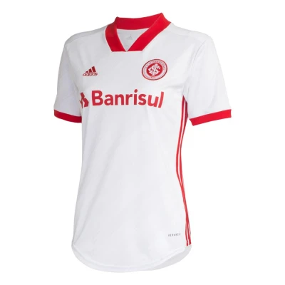 CAMISA ADIDAS INTERNACIONAL OFICIAL 2 2020 SEM NÚMERO FEMININA - Branco/vermelho