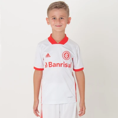 CAMISA ADIDAS INTERNACIONAL OFICIAL 2 2020 SEM NÚMERO INFANTIL - Branco/vermelho CAMISA ADIDAS INTERNACIONAL OFICIAL 2 2020 SEM NÚMERO INFANTIL - Branco/vermelho