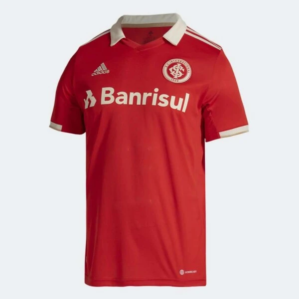 CAMISA ADIDAS INTERNACIONAL OFICIAL I 2022/23 MASCULINA - Vermelho/bege CAMISA ADIDAS INTERNACIONAL OFICIAL I 2022/23 MASCULINA - Vermelho/bege