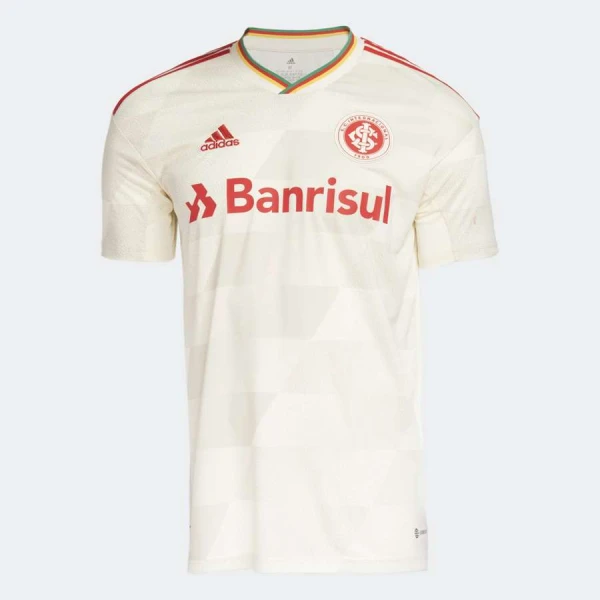 CAMISA ADIDAS INTERNACIONAL OFICIAL II 2022/23 MASCULINA - Bege/vermelho CAMISA ADIDAS INTERNACIONAL OFICIAL II 2022/23 MASCULINA - Bege/vermelho