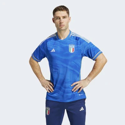 CAMISA ADIDAS ITÁLIA OFICIAL I 2023 MASCULINA - Azul