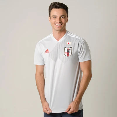 CAMISA ADIDAS JAPÃO OFICIAL 2 2018 SEM NÚMERO - Cinza/branco CAMISA ADIDAS JAPÃO OFICIAL 2 2018 SEM NÚMERO - Cinza/branco
