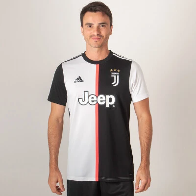 CAMISA ADIDAS JUVENTUS OFICIAL 1 2019/20 SEM NÚMERO - Preto/branco CAMISA ADIDAS JUVENTUS OFICIAL 1 2019/20 SEM NÚMERO - Preto/branco