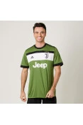 CAMISA ADIDAS JUVENTUS OFICIAL 3 2017/18 SEM NÚMERO - Verde/preto CAMISA ADIDAS JUVENTUS OFICIAL 3 2017/18 SEM NÚMERO - Verde/preto