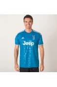 CAMISA ADIDAS JUVENTUS OFICIAL 3 2019/20 SEM NÚMERO - Azul/prata CAMISA ADIDAS JUVENTUS OFICIAL 3 2019/20 SEM NÚMERO - Azul/prata