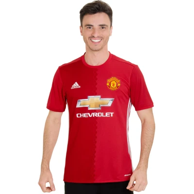 CAMISA ADIDAS MANCHESTER UNITED OFICIAL 1 2016/17 SEM NÚMERO - Vermelho/branco CAMISA ADIDAS MANCHESTER UNITED OFICIAL 1 2016/17 SEM NÚMERO - Vermelho/branco