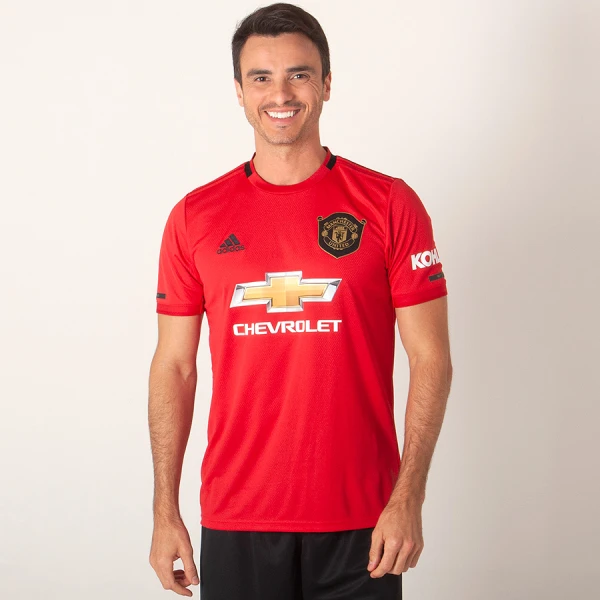 CAMISA ADIDAS MANCHESTER UNITED OFICIAL 1 2019/20 SEM NÚMERO - Vermelho/preto CAMISA ADIDAS MANCHESTER UNITED OFICIAL 1 2019/20 SEM NÚMERO - Vermelho/preto