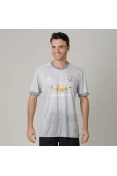 CAMISA ADIDAS MANCHESTER UNITED OFICIAL 3 2017/18 SEM NÚMERO - Cinza/branco CAMISA ADIDAS MANCHESTER UNITED OFICIAL 3 2017/18 SEM NÚMERO - Cinza/branco