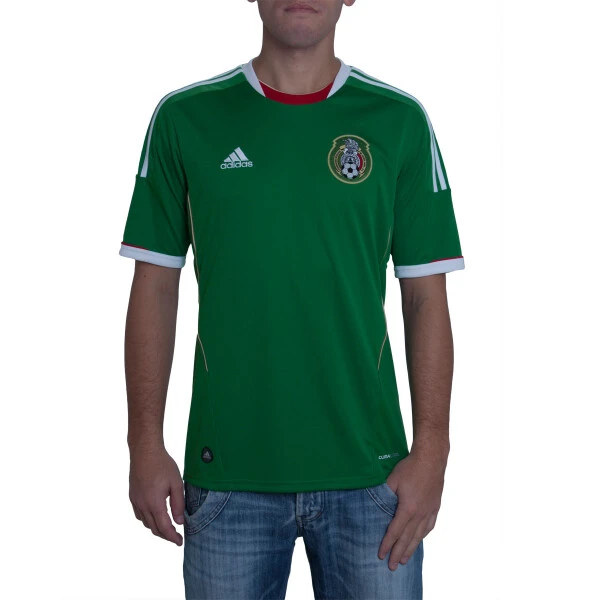 CAMISA ADIDAS MEXICO OFICIAL 1 2011 SEM NÚMERO - Verde CAMISA ADIDAS MEXICO OFICIAL 1 2011 SEM NÚMERO - Verde