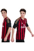 CAMISA ADIDAS MILAN OFICIAL 1 2013 SEM NUMERO - Vermelho/preto CAMISA ADIDAS MILAN OFICIAL 1 2013 SEM NUMERO - Vermelho/preto