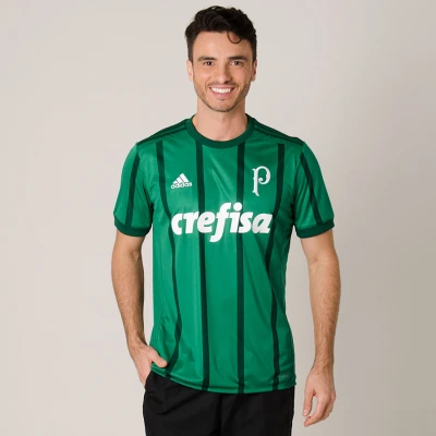 CAMISA ADIDAS PALMEIRAS OFICIAL 1 2017 SEM NÚMERO - Verde CAMISA ADIDAS PALMEIRAS OFICIAL 1 2017 SEM NÚMERO - Verde