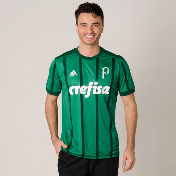 CAMISA ADIDAS PALMEIRAS OFICIAL 1 2017 SEM NÚMERO - Verde CAMISA ADIDAS PALMEIRAS OFICIAL 1 2017 SEM NÚMERO - Verde