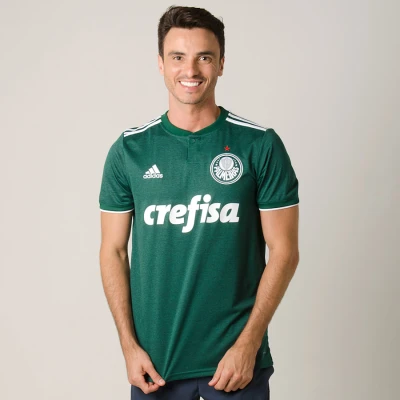 CAMISA ADIDAS PALMEIRAS OFICIAL 1 2018 SEM NÚMERO - Verde/branco CAMISA ADIDAS PALMEIRAS OFICIAL 1 2018 SEM NÚMERO - Verde/branco