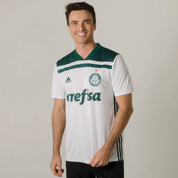 CAMISA ADIDAS PALMEIRAS OFICIAL 2 2018 SEM NÚMERO - Branco/verde CAMISA ADIDAS PALMEIRAS OFICIAL 2 2018 SEM NÚMERO - Branco/verde