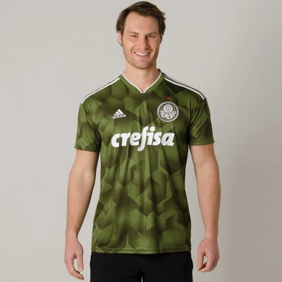 CAMISA ADIDAS PALMEIRAS OFICIAL 3 2018 SEM NÚMERO - Verde/branco CAMISA ADIDAS PALMEIRAS OFICIAL 3 2018 SEM NÚMERO - Verde/branco