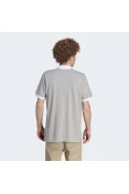 CAMISA ADIDAS POLO 3-STRIPE MASCULINA - Cinza/branco