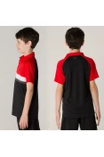 CAMISA ADIDAS POLO COLORBLOCK CLUB INFANTIL - Vermelho/preto