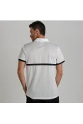 CAMISA ADIDAS POLO COURT MASCULINA - Branco/preto