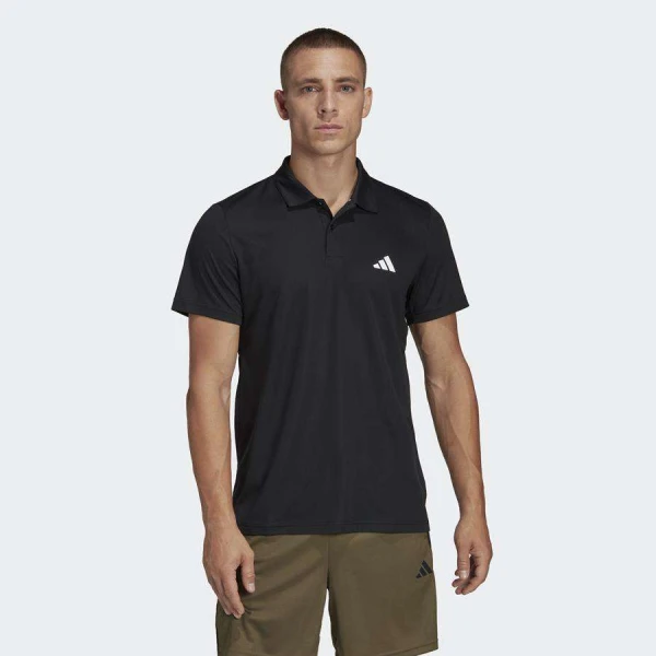 CAMISA ADIDAS POLO ESSENTIALS MASCULINA - Preto CAMISA ADIDAS POLO ESSENTIALS MASCULINA - Preto