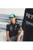 CAMISA ADIDAS POLO MERCEDES AMG F1 TEAM MASCULINA - Preto