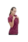 CAMISA ADIDAS POLO STRIPED FEMININA - Pink