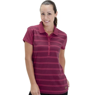 CAMISA ADIDAS POLO STRIPED FEMININA - Pink
