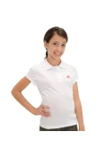 CAMISA ADIDAS POLO TEAMWEAR GIRLS INFANTIL - Branco
