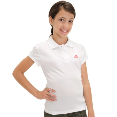CAMISA ADIDAS POLO TEAMWEAR GIRLS INFANTIL - Branco