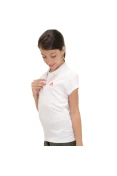 CAMISA ADIDAS POLO TEAMWEAR GIRLS INFANTIL - Branco