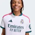 CAMISA ADIDAS REAL MADRID I 2026/27 TORCEDOR INFANTIL - Branco/verde CAMISA ADIDAS REAL MADRID I 2026/27 TORCEDOR INFANTIL - Branco/verde