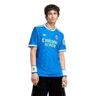 CAMISA ADIDAS REAL MADRID III 2025/26 MASCULINA - Azul/branco