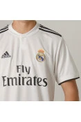CAMISA ADIDAS REAL MADRID OFICIAL 1 2018/19 SEM NÚMERO - Branco CAMISA ADIDAS REAL MADRID OFICIAL 1 2018/19 SEM NÚMERO - Branco