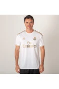 CAMISA ADIDAS REAL MADRID OFICIAL 1 2019/20 SEM NÚMERO - Branco/dourado CAMISA ADIDAS REAL MADRID OFICIAL 1 2019/20 SEM NÚMERO - Branco/dourado