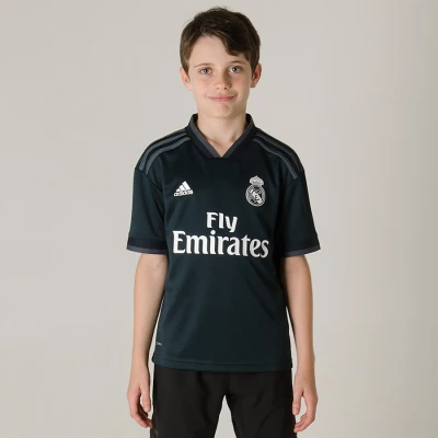 CAMISA ADIDAS REAL MADRID OFICIAL 2 2018/19 SEM NÚMERO INFANTIL - Chumbo CAMISA ADIDAS REAL MADRID OFICIAL 2 2018/19 SEM NÚMERO INFANTIL - Chumbo
