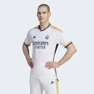 CAMISA ADIDAS REAL MADRID OFICIAL I 23/24 TORCEDOR - Branco